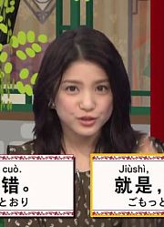 [生肉]161122在电视上学中国话第32课【川岛海荷】