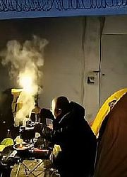 骑行江西，锁了门的信号塔露营，做热气腾腾牛肉炖萝卜