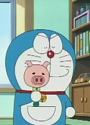 《哆啦A梦》透明猪照灯上太好看了，小区里的小伙伴都在讨论