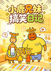 小鹿兄妹搞笑日记