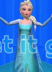 冰雪奇缘MMD：艾莎女王再现《letitgo》结尾片段