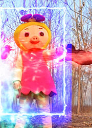 奥特曼真人版：小菲菲想回童话世界，迪迦帮她回去却被怪兽破坏
