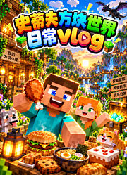 史蒂夫方块世界日常vlog