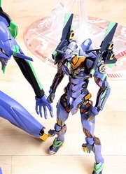 「模玩」新世纪福音战士全高40cm的超大合金EVA初号机！