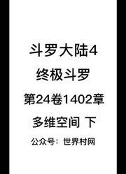 斗罗大陆4：终极斗罗第24卷1402章：多维空间（下）
