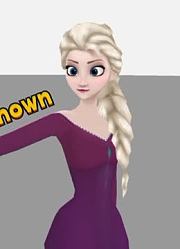 冰雪奇缘2MMD：自制艾莎女王演绎《intotheunknown》