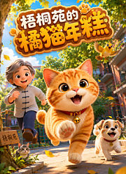 梧桐苑的橘猫年糕