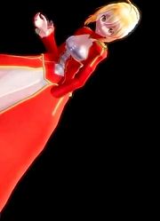 [MMD]4只saberBadApple