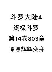 斗罗大陆4：终极斗罗第14卷803章：原恩辉辉变身