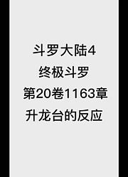 斗罗大陆4：终极斗罗第20卷1163章：升龙台的反应