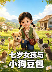 七岁女孩与小狗豆包