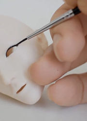 bjd娃娃粉色百褶纱裙的制作过程