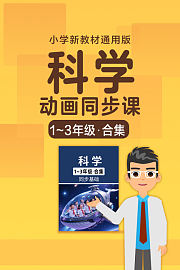 小学科学动画同步课1-3年级合集新教材通用版