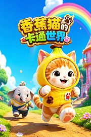 香蕉猫的卡通世界