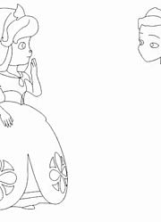 943用画笔画出苏菲亚公主，趣味学颜色