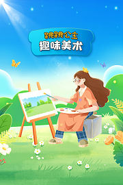 跳跳公主趣味美术