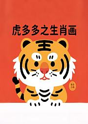 虎多多之生肖画