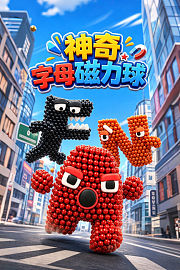 神奇字母磁力球