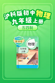 新课标沪科版初中物理九年级上册（五四制）