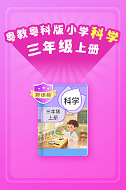 新课标粤教粤科版小学科学三年级上册