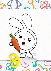 378画出小动物，给他们涂上漂亮的颜色！
