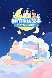 睡前童话故事：梦幻王国的睡前派对