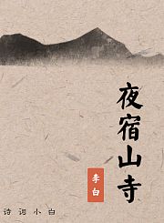 夜宿山寺李白