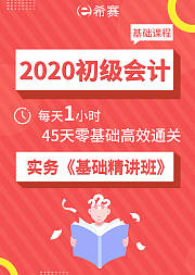 2020初级会计——实务