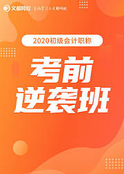 2020会计初级职称考前逆袭班