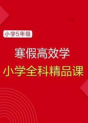 【学而思·爱智康】寒假精品课：小学五年级全科