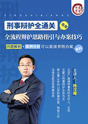 刑事辩护全通关—辩护思路指引与办案技巧