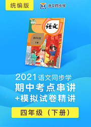 2021语文同步学统编版四年级下册期中考点